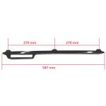 MANIGLIA FORNO X BOMPANI 58,5 NERA - M0483